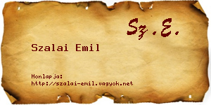 Szalai Emil névjegykártya